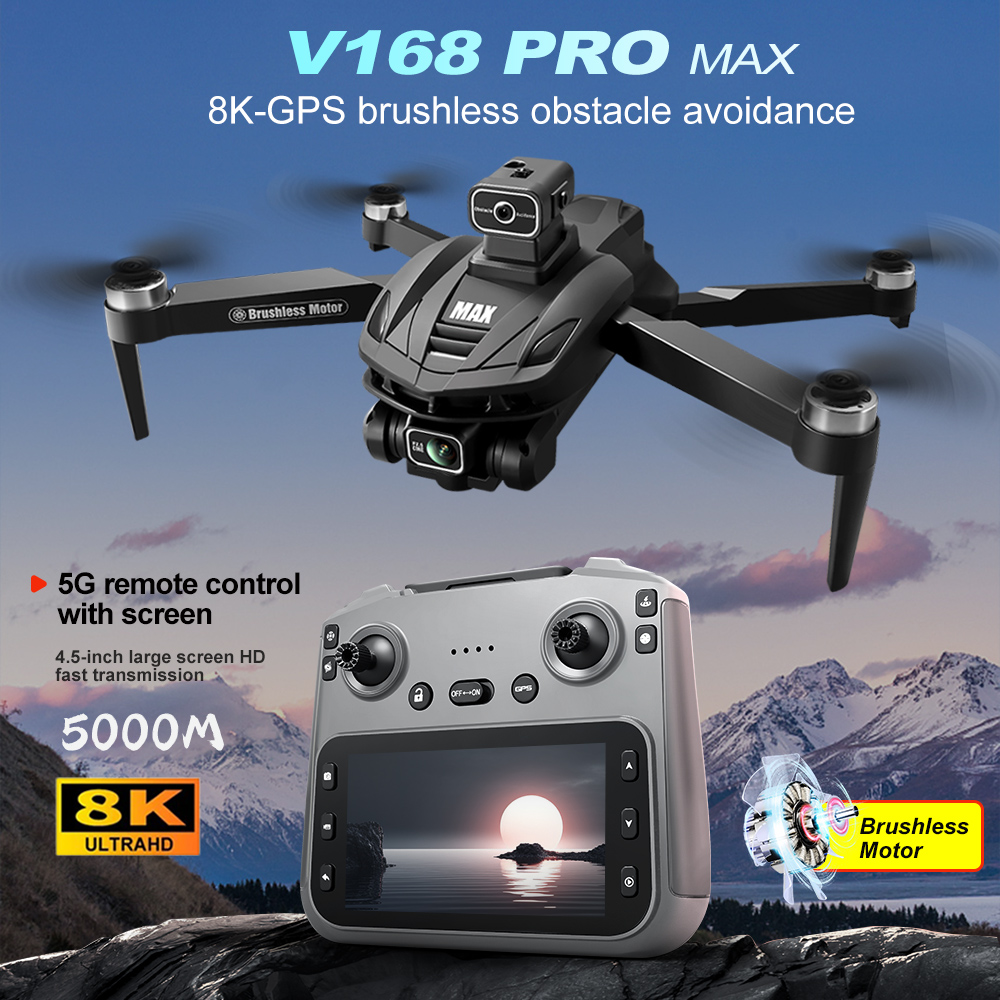 Drone Rc Pro - V168 PRO Max GPS 드론 8K