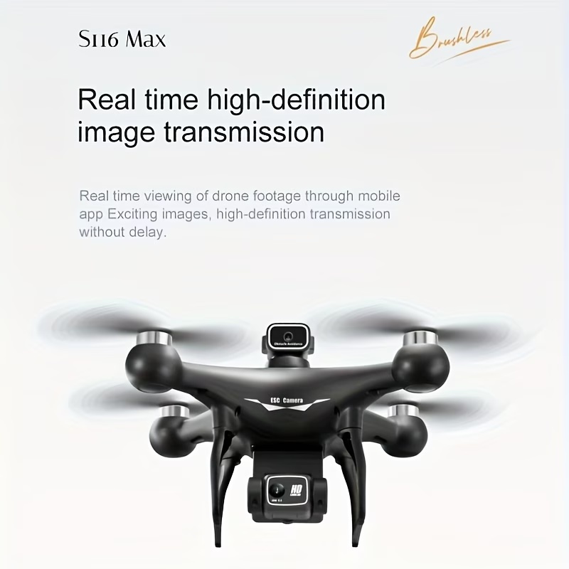 Drone Rc S116 - 새로운 브러시리스 모터 광학 흐름 포지셔닝