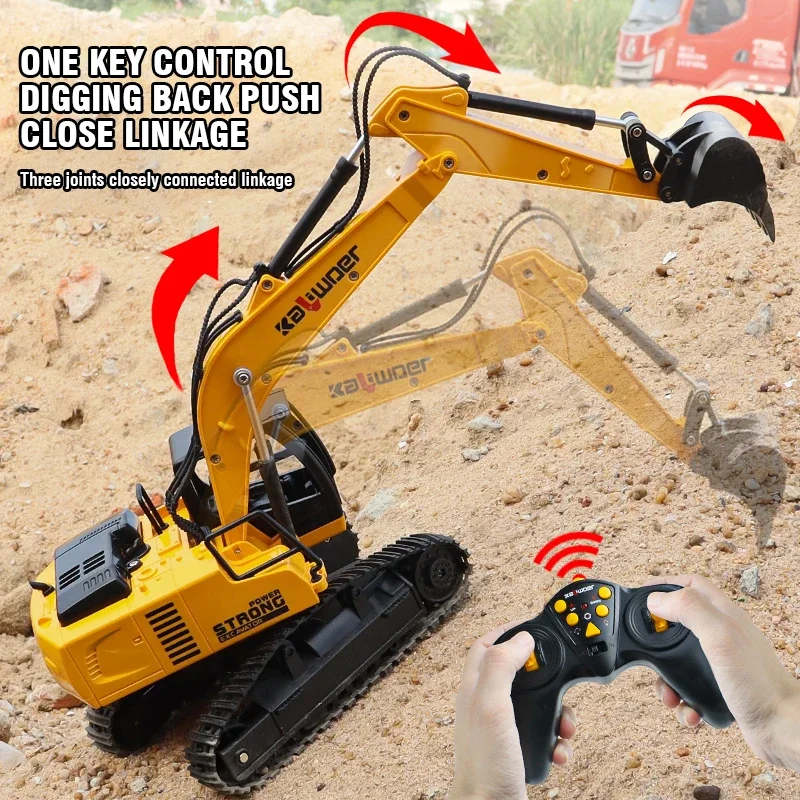 Drone Or Rc Car - Huina Rc 굴삭기 1/24 9Ch 원격