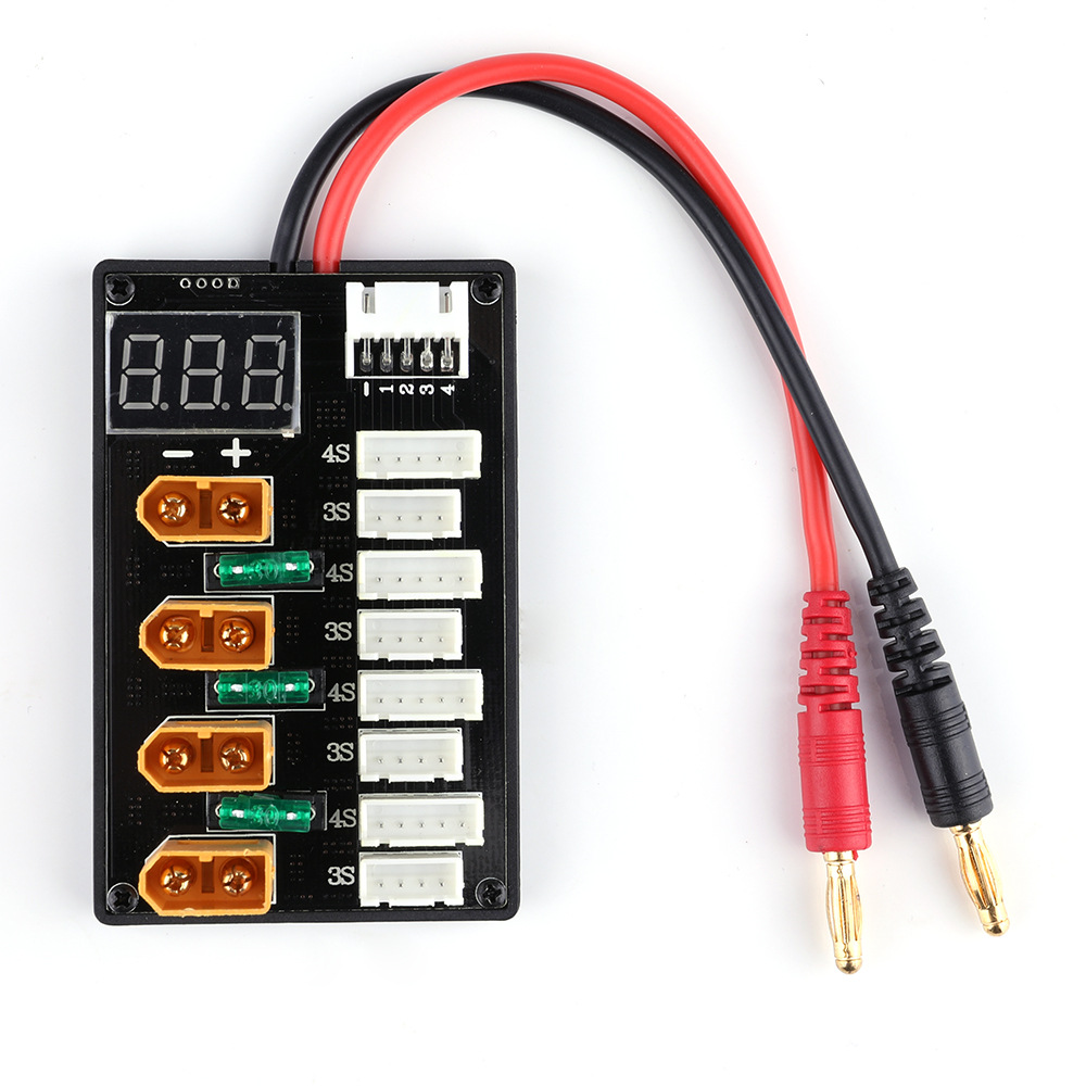 Lipo Parallel Charging Board - XT60 플러그 3S 4S Lipo 배터리