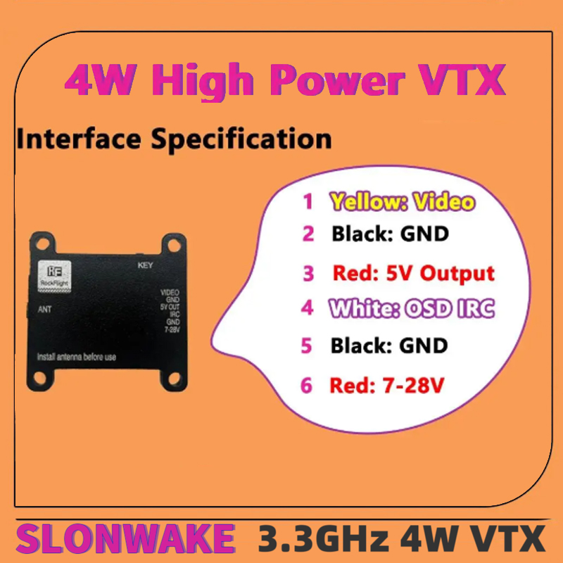 SLONWAKE FPV 3.3G 16채널 4000mW  - Drone Rc Receiver And Transmitter 리뷰 및 가격
