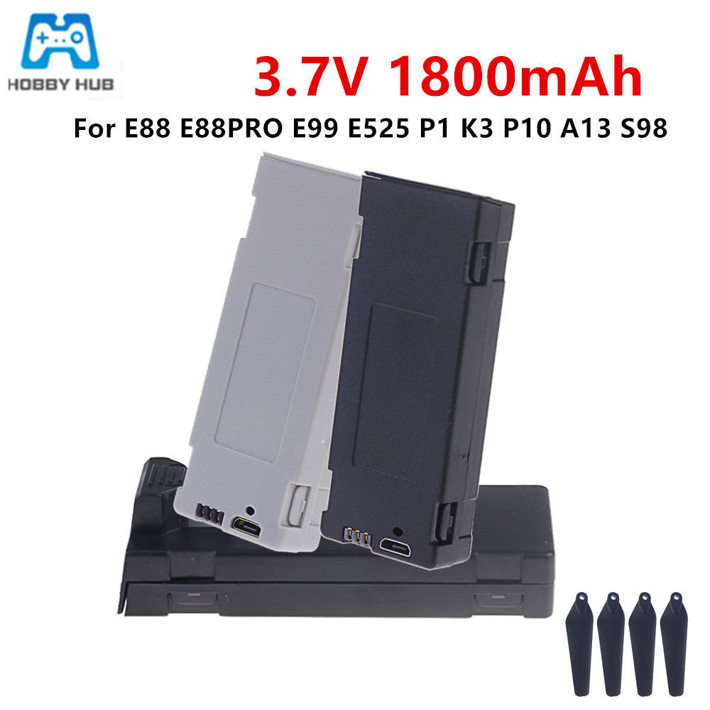 E88 배터리 충전식 배터리 3.7V 1800mAh R - Drone Rc Pro 리뷰 및 가격
