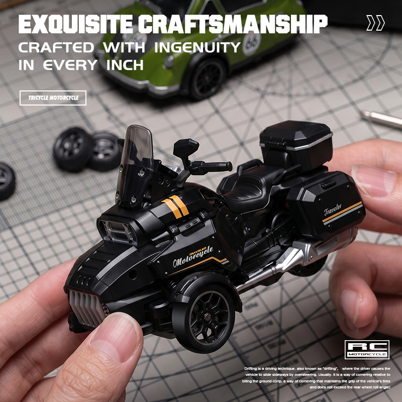 1:43 RC 드리프트 3륜 오토바이 15KM/H 고속 - Drone Or Rc Car 리뷰 및 가격