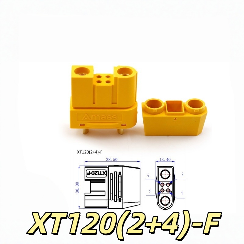 아마스 오리지널 XT120(2+4) 커넥터 고전류 플러 - Drone Rc Racing 리뷰 및 가격