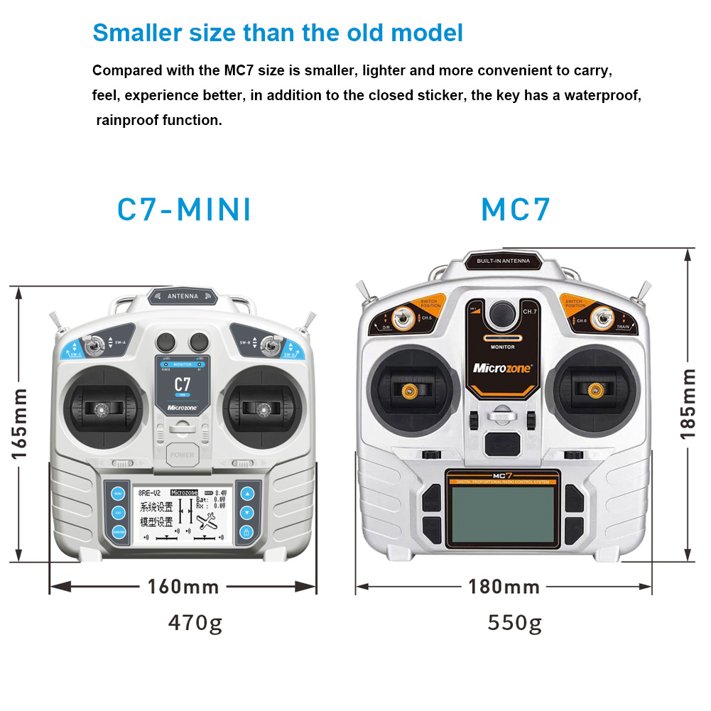 마이크로존 MC7 컨트롤러 C7 미니 송신기 2.4G  - Drone Rc Receiver And Transmitter 리뷰 및 가격