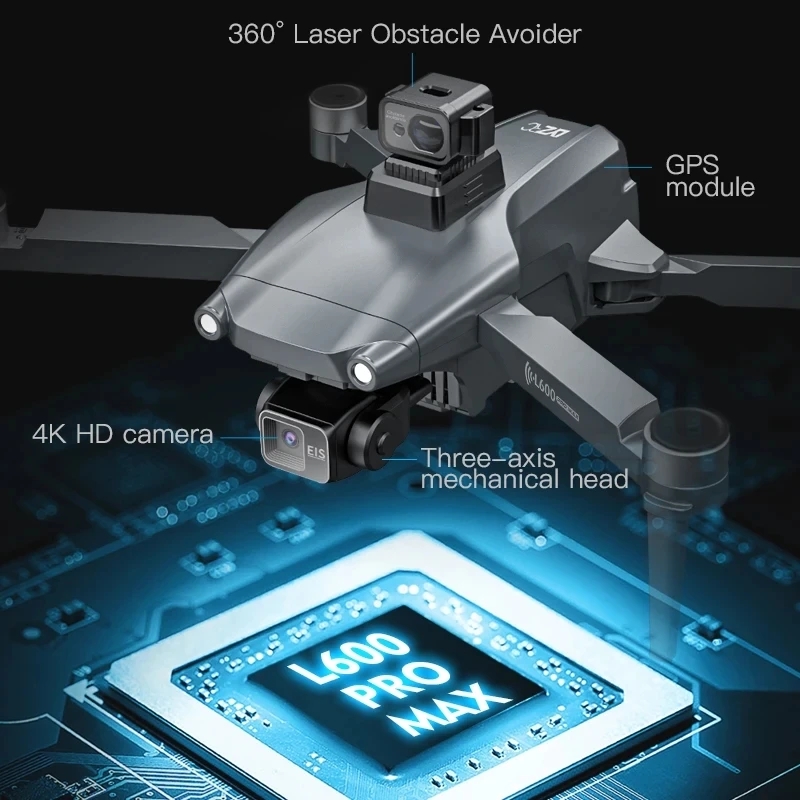 L600 PRO MAX GPS 드론 전문 4K 3축 P - Drone Rc Pro 리뷰 및 가격