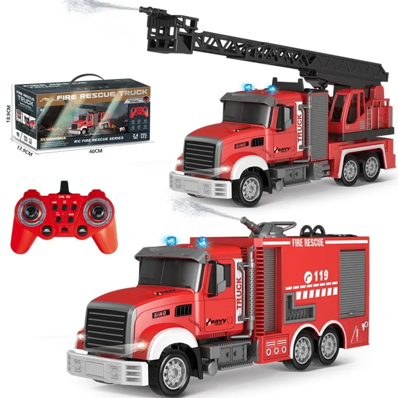 2.4G RC 소방차 사운드 & 라이트 사다리 스프링클 - Drone Or Rc Car 리뷰 및 가격