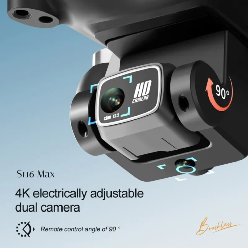 S116 MAX 엘프 드론 8K 전문 듀얼 HD 카메라 - Drone Rc S116 리뷰 및 가격